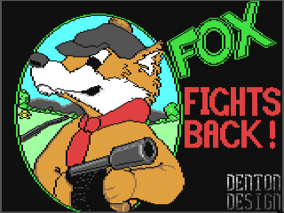 Foxx Fights Back back cover for Commodore 64